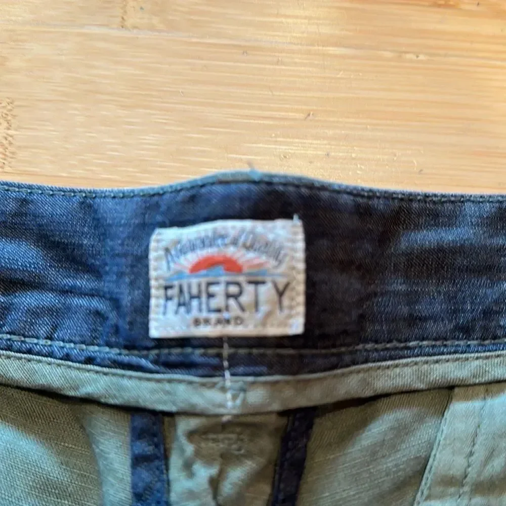 Faherty cotton linen shorts